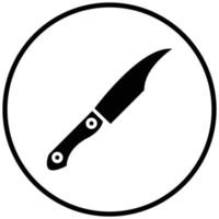 estilo de icono de cuchillo vector