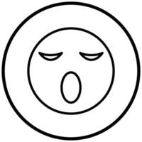 Sleepy Icon Style vector