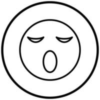 Sleepy Icon Style vector