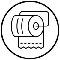 Toilet Paper Icon Style vector
