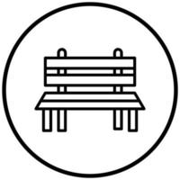 Bench Icon Style vector