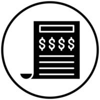 Invoice Icon Style vector