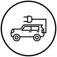 Electric Car Icon Style vector