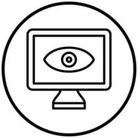 Monitor Icon Style vector