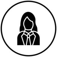 Lady Lawyer Icon Style vector