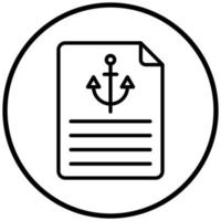 Anchor Text Icon Style vector