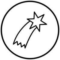 Shooting Star Icon Style vector