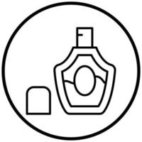 estilo de icono de perfume vector