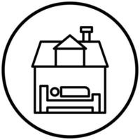 Accommodation Icon Style vector