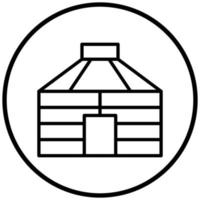 Yurt Icon Style vector