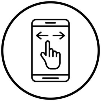 estilo de icono de diapositiva vector