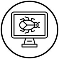 Bug Icon Style vector
