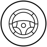 Steering Wheel Icon Style vector