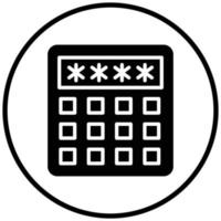 Pin Code Icon Style vector