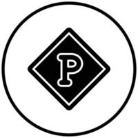 Parking Icon Style vector