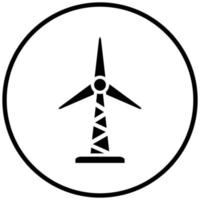 Wind Turbine Icon Style vector