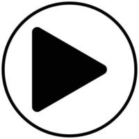 Play Button Icon Style vector