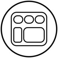 Food Tray Icon Style vector