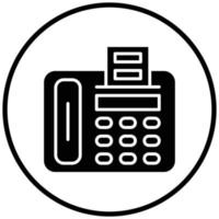 Fax Machine Icon Style vector