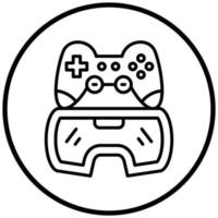 Vr Gaming Icon Style vector