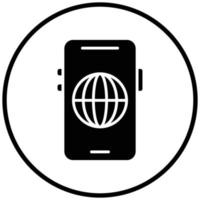 Mobile Web Icon Style vector