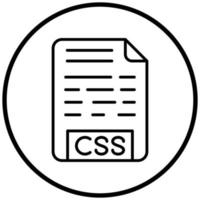 CSS File Icon Style vector