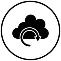 Cloud Backup Icon Style vector