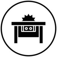 Table Saw Icon Style vector