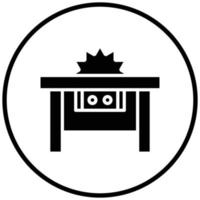 Table Saw Icon Style vector