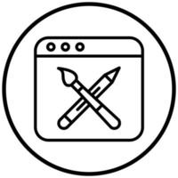 Web Design Icon Style vector