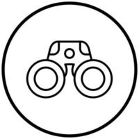 estilo de icono binocular vector