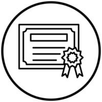 Certificate Icon Style vector