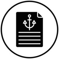 Anchor Text Icon Style vector