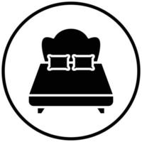 Double Bed Icon Style vector