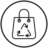 Recycle Bag Icon Style vector
