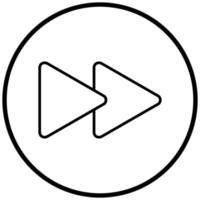 Fast Forward Icon Style vector