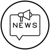 News Banner Icon Style vector