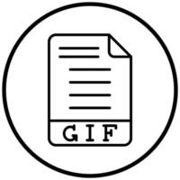 GIF Icon Style vector