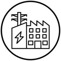 Electric Factory Icon Style vector