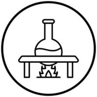Bunsen Burner Icon Style vector