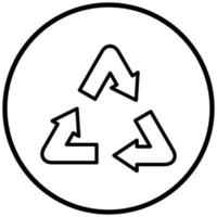 Recycle Bin Icon Style vector