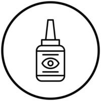 Eye Drop Icon Style vector