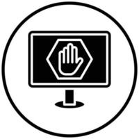 Ad Blocker Icon Style vector