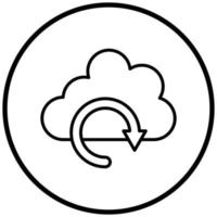 Cloud Backup Icon Style vector