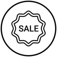 Sale Sticker Icon Style vector