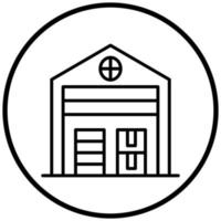 Warehouse Icon Style vector