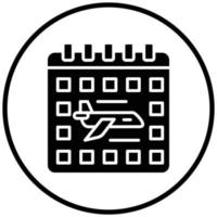 Flight Schedule Icon Style vector