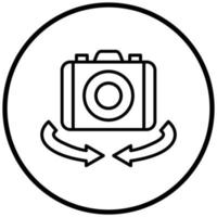 Vr Camera Icon Style vector