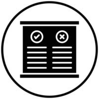 Pros And Cons Icon Style vector