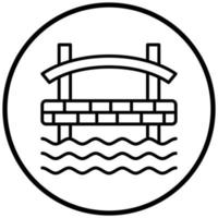 Bridge Icon Style vector